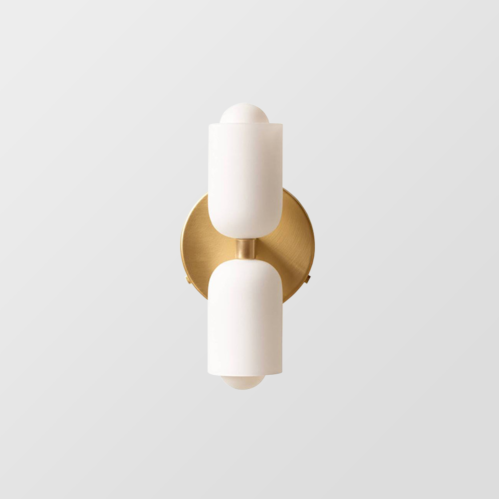 Lámpara de pared elegante con luz hacia arriba y abajo