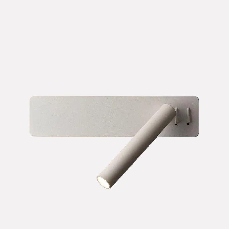 Lámpara de pared para mesita de noche | Cabezal giratorio y brillo ajustable