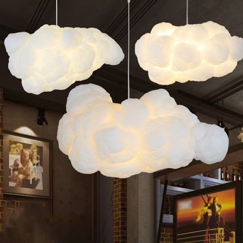 Lámpara de techo moderna tipo nube con altura regulable