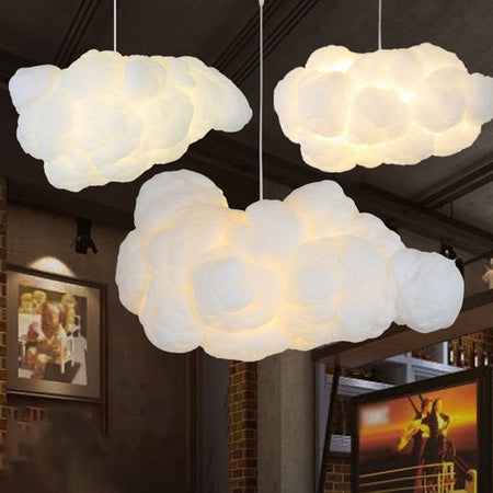 Lámpara de techo moderna tipo nube con altura regulable