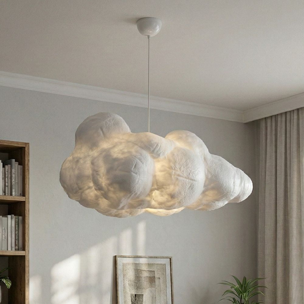 Lámpara de techo moderna tipo nube con altura regulable