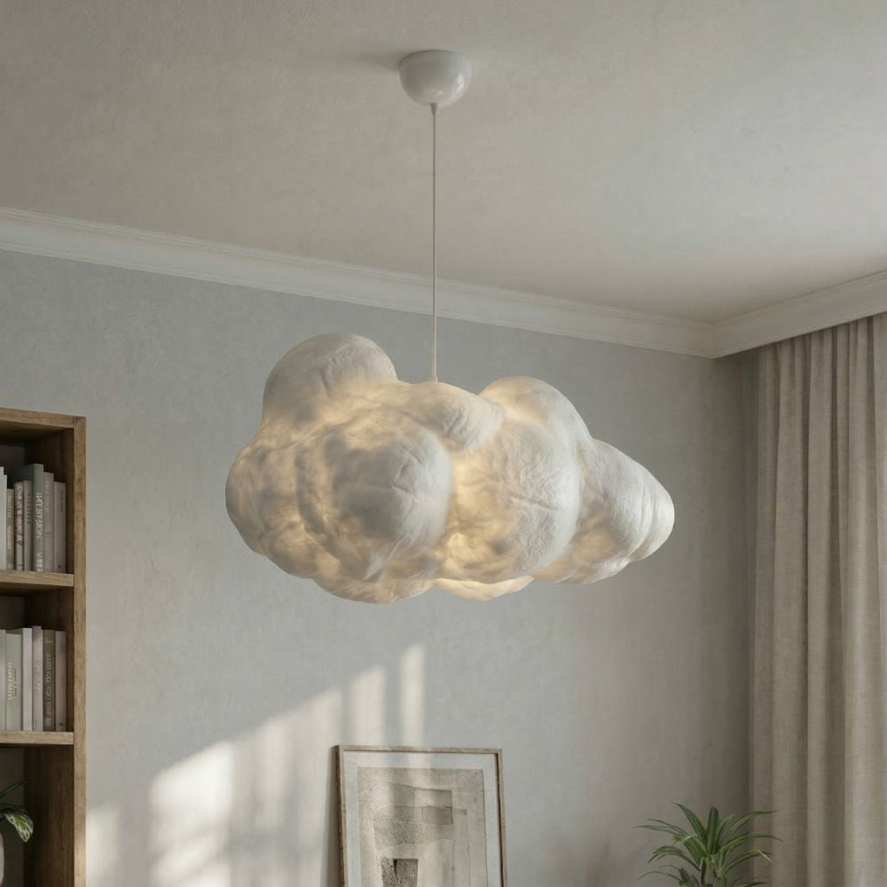 Lámpara de techo moderna tipo nube con altura regulable