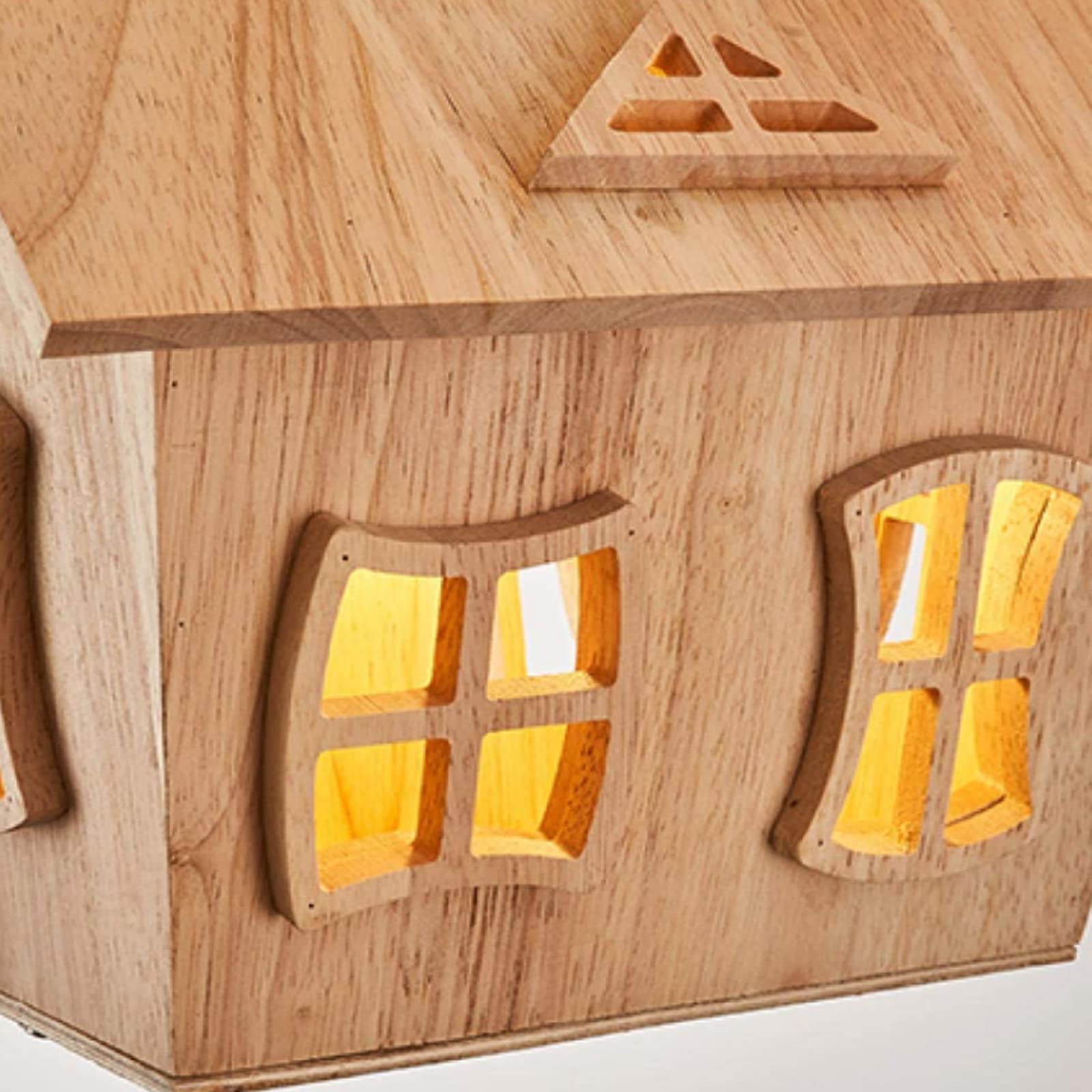 Lámpara de techo plafón Aria de madera para habitación infantil