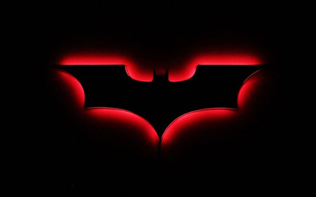 Lámpara LED de pared Batman con mando a distancia inalámbrico y cambio de color