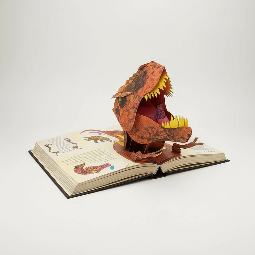Libro pop-up 3D de dinosaurios