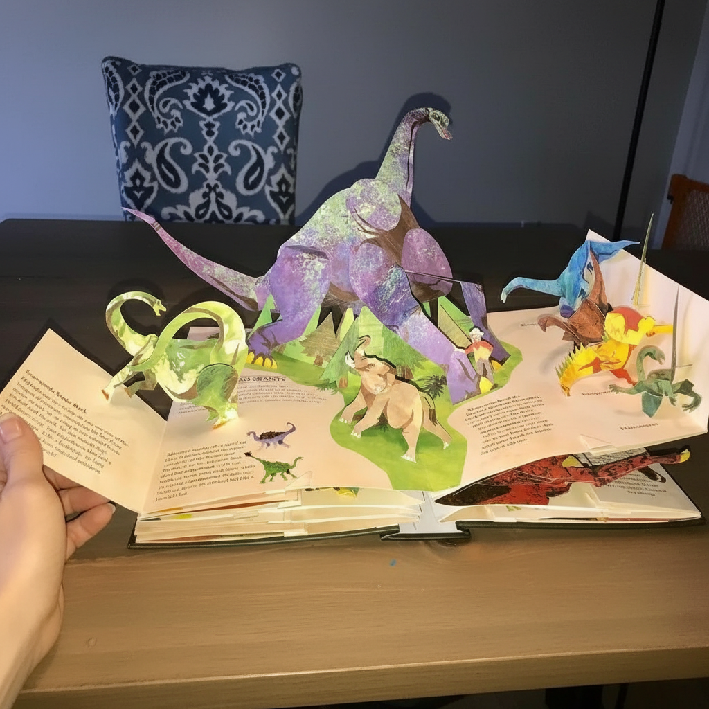 Libro pop-up 3D de dinosaurios