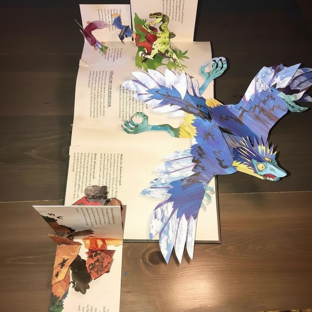Libro pop-up 3D de dinosaurios