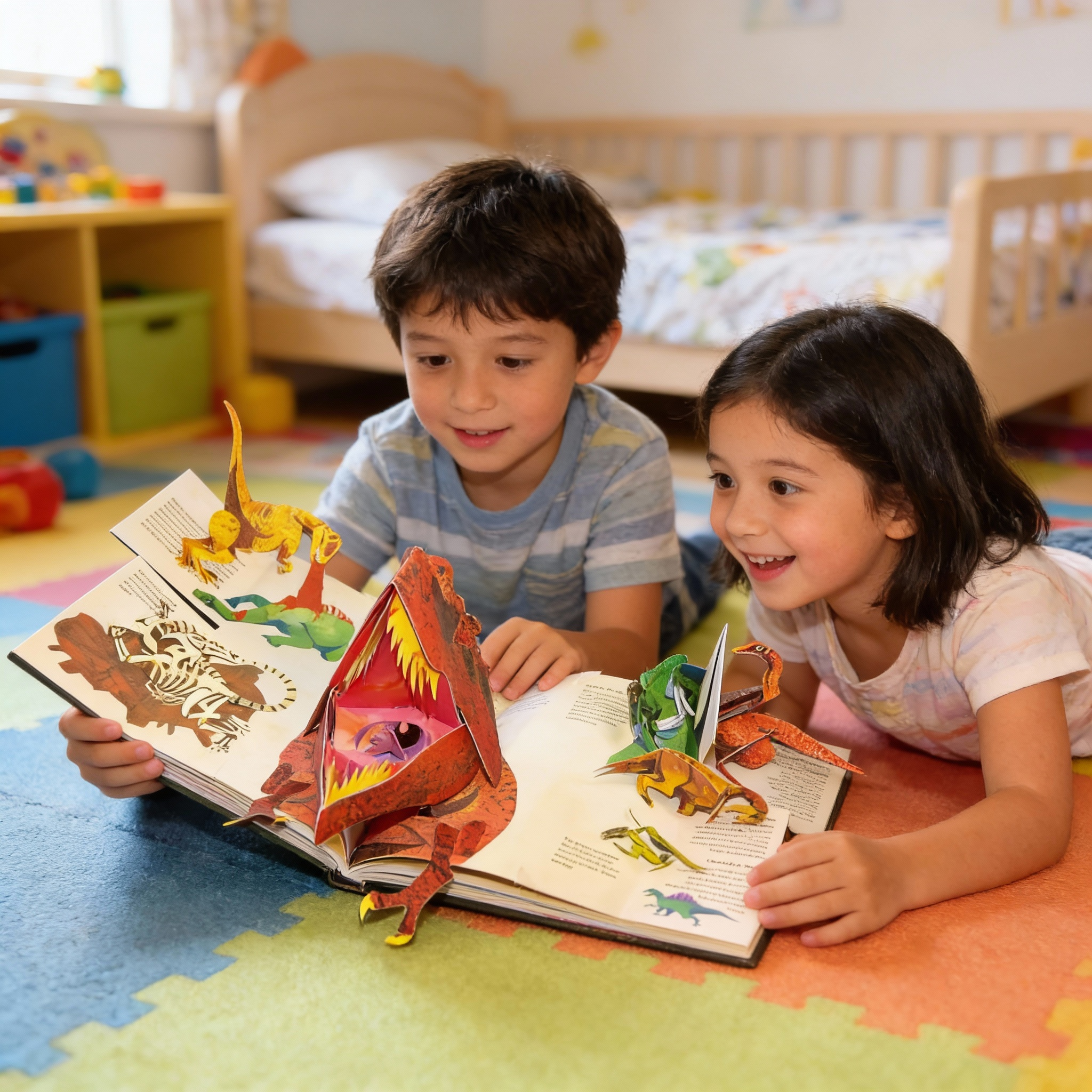 Libro pop-up 3D de dinosaurios