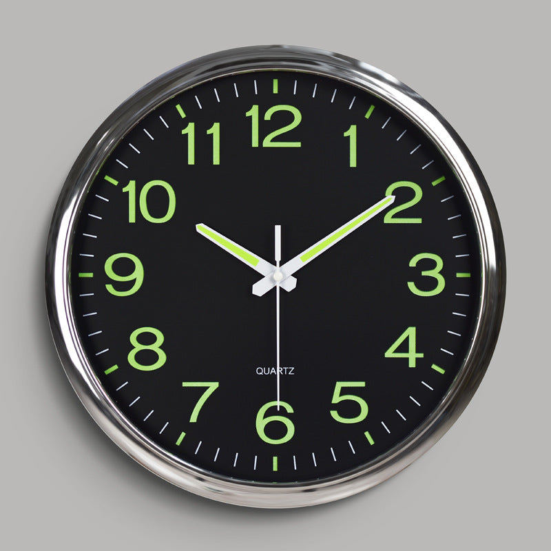 LightSilence - Reloj de pared silencioso para aula con iluminación LED 30 cm