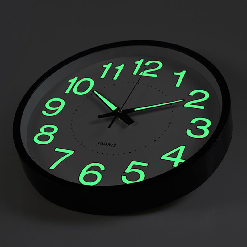 LightSilence - Reloj de pared silencioso para aula con iluminación LED 30 cm
