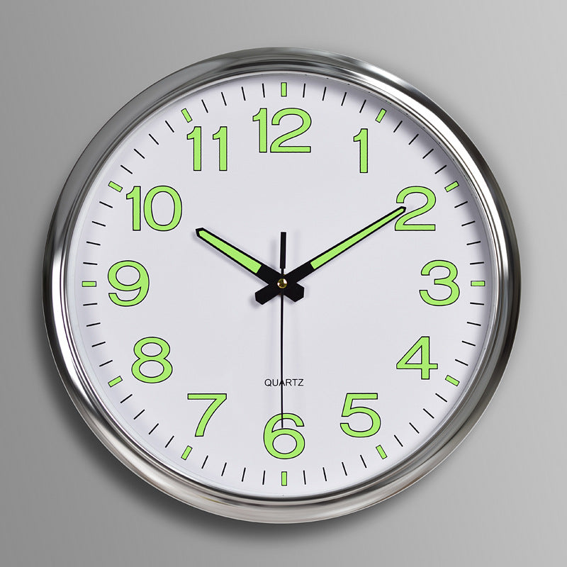 LightSilence - Reloj de pared silencioso para aula con iluminación LED 30 cm