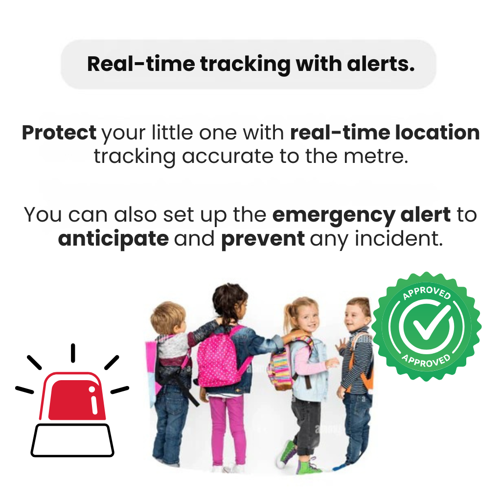 Localizador GPS para niños con ubicación en tiempo real y alerta SOS