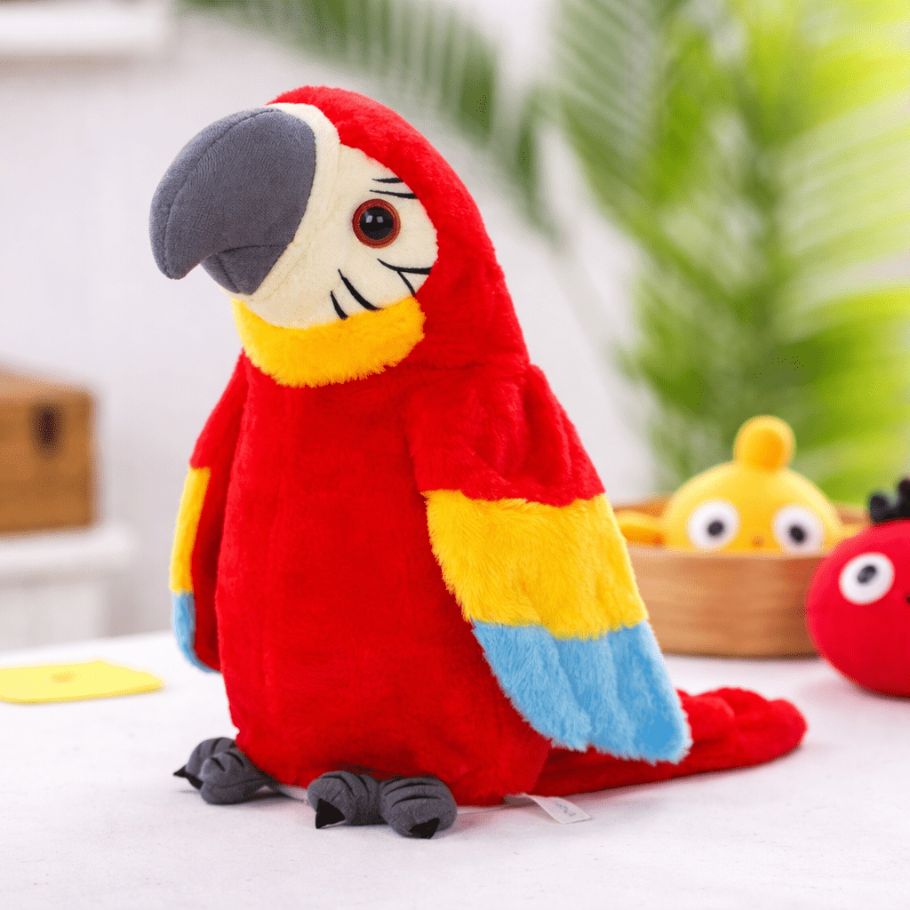 Loro de peluche interactivo que habla para el desarrollo del lenguaje infantil