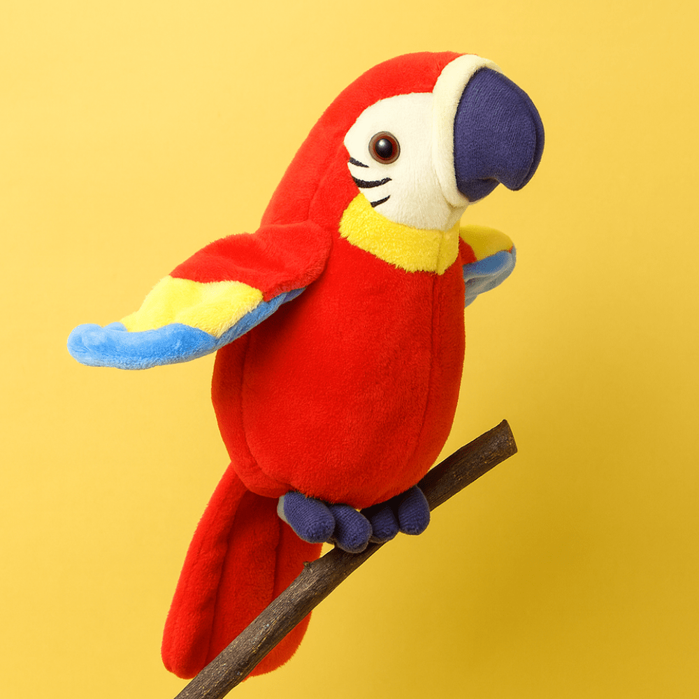 Loro de peluche interactivo que habla para el desarrollo del lenguaje infantil