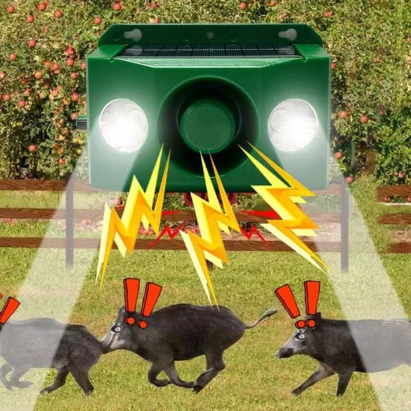 Luces solares de advertencia repelentes de animales