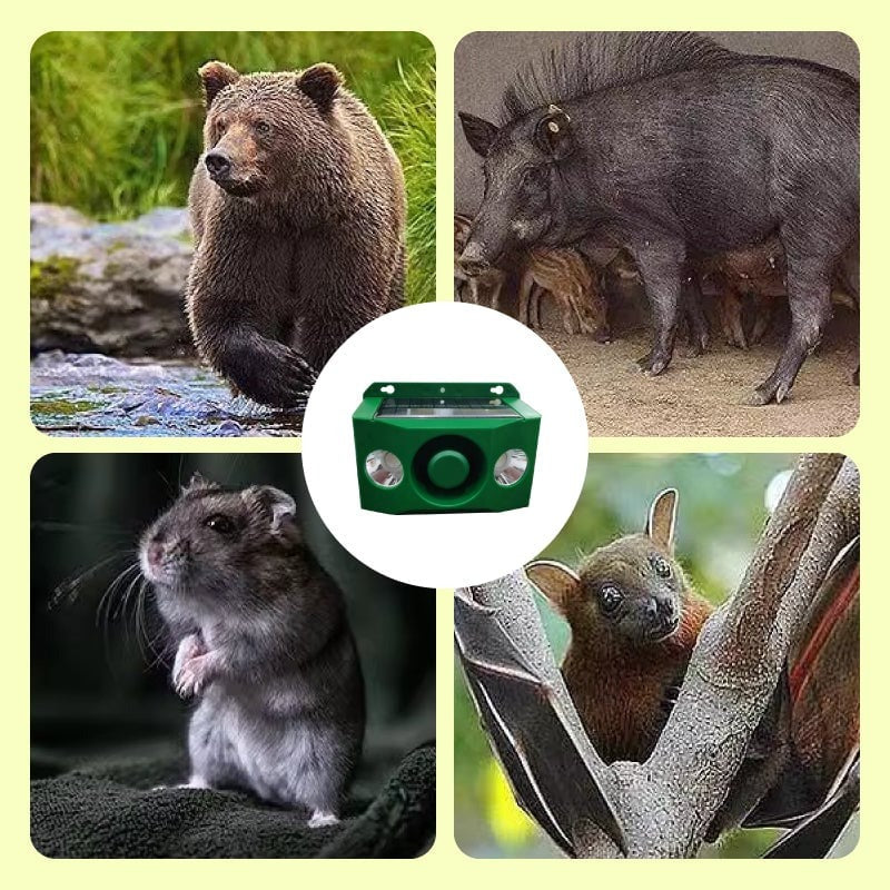 Luces solares de advertencia repelentes de animales