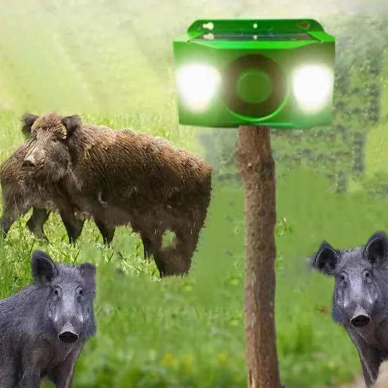 Luces solares de advertencia repelentes de animales