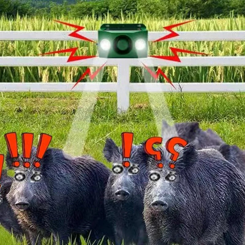 Luces solares de advertencia repelentes de animales