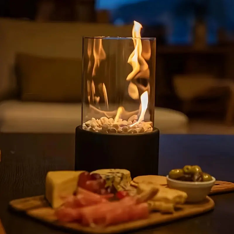 LumiFlame - Chimenea portátil moderna