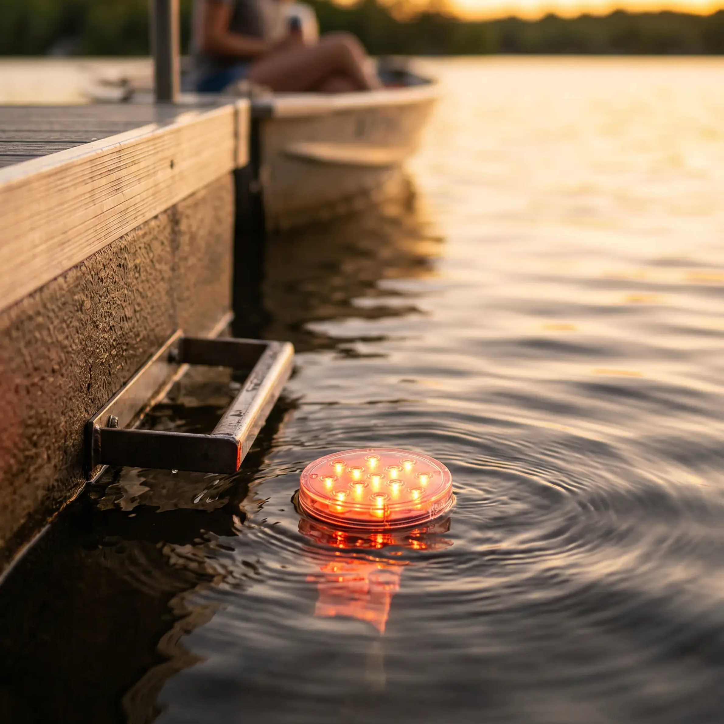 Luz LED sumergible con mando a distancia y ventosa magnética