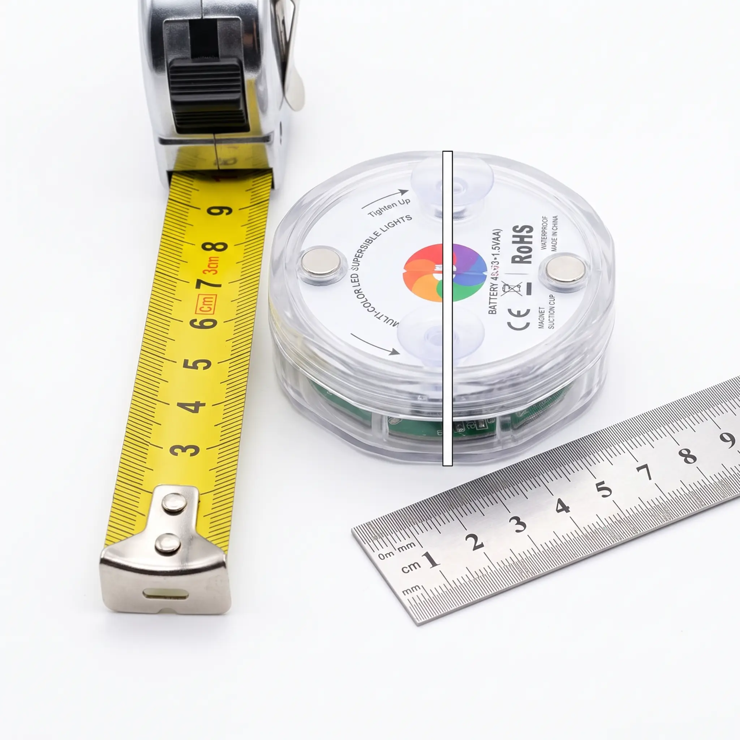 Luz LED sumergible con mando a distancia y ventosa magnética