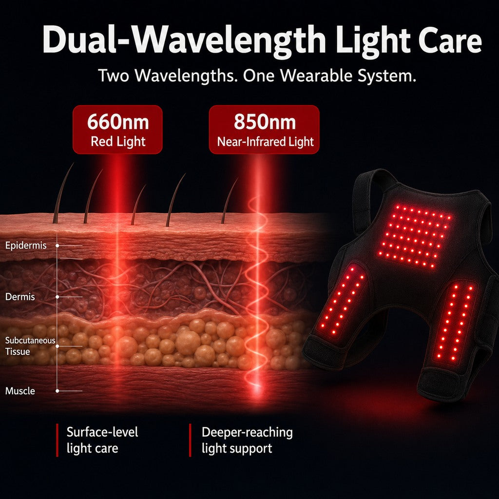 Manga de fototerapia con luz roja portátil para perros, para cuidado en casa de la zona lumbar y patas traseras/caderas