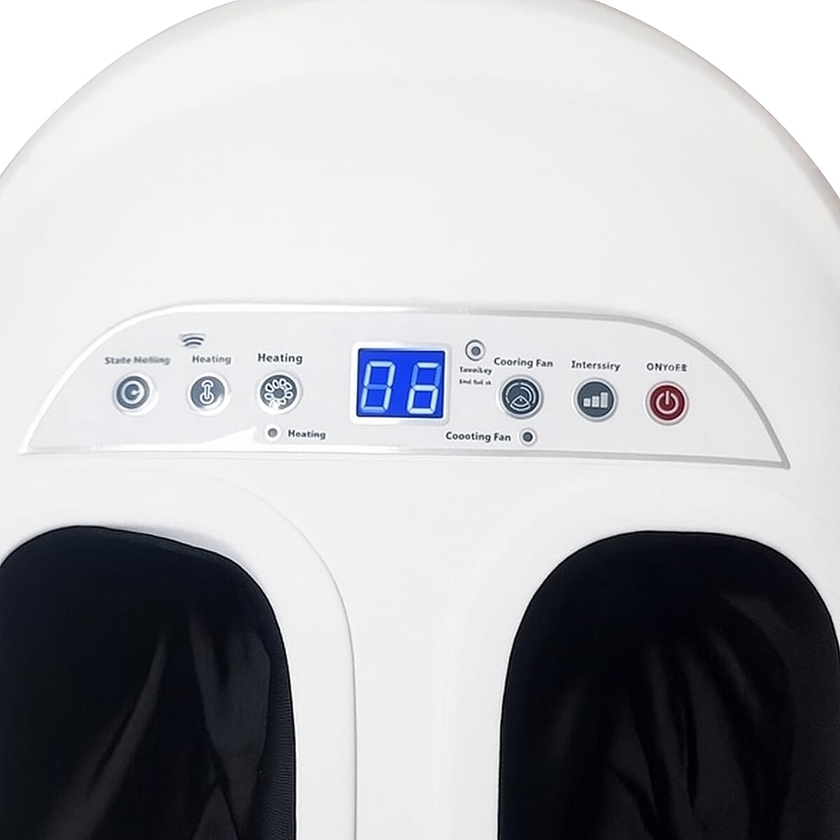 Masajeador de pies inteligente con mando a distancia, amasado, rodillos y calor opcional – 24 W