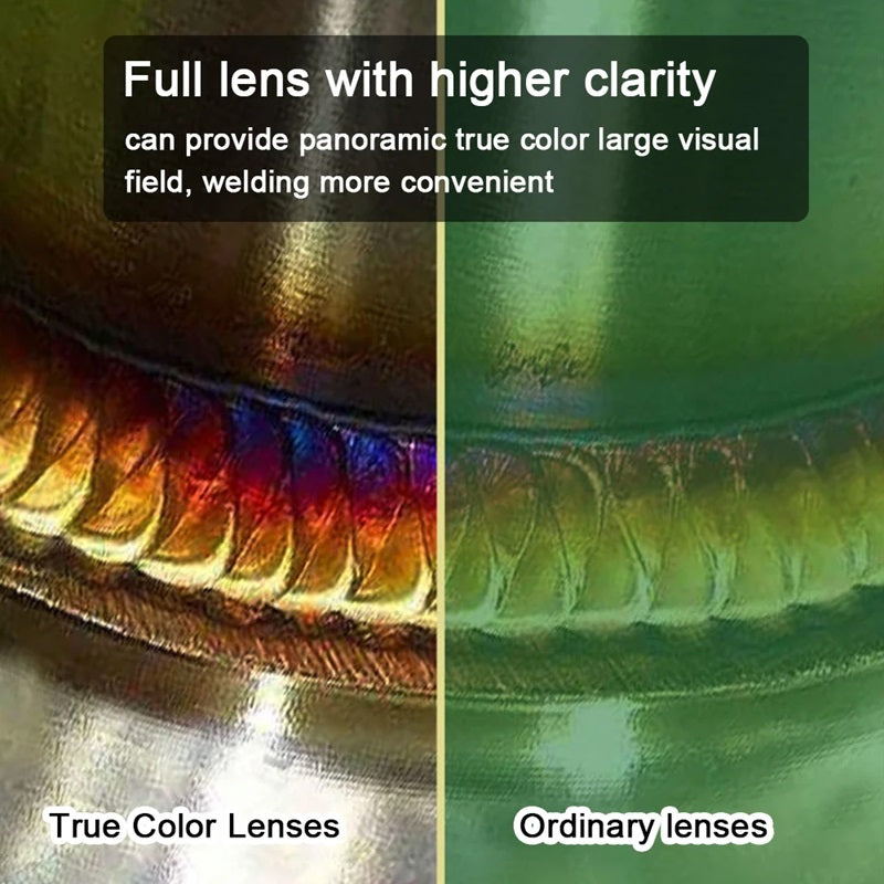 Máscara de soldadura con oscurecimiento automático y luz frontal