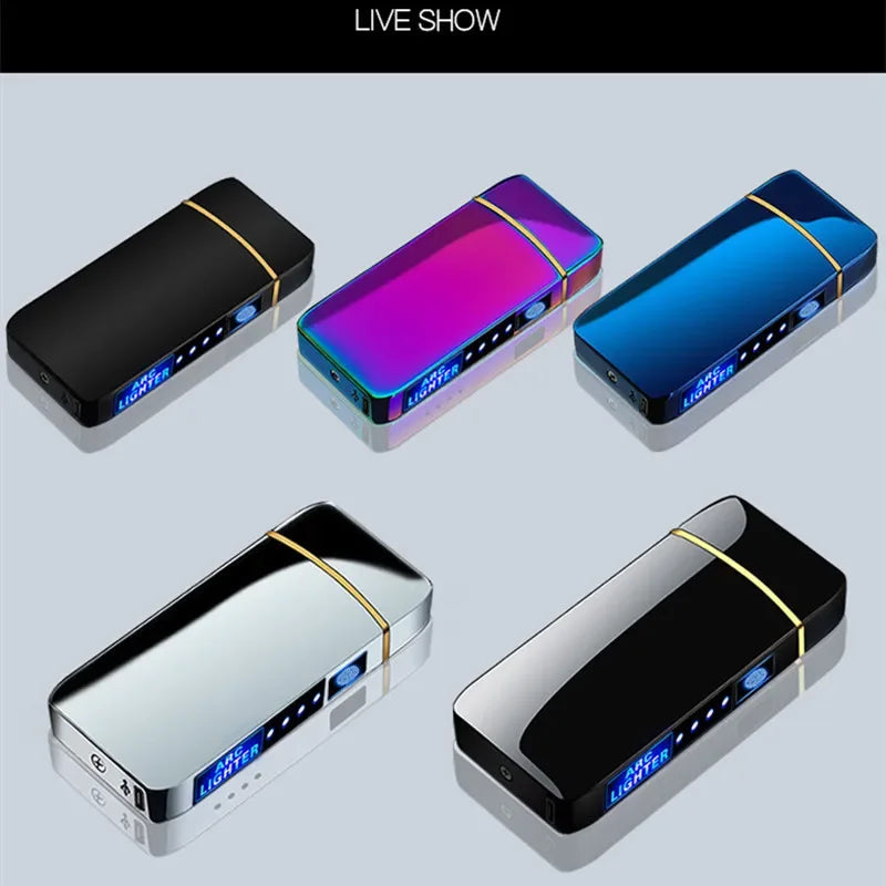 Mechero de plasma recargable por USB con encendido eléctrico resistente al viento