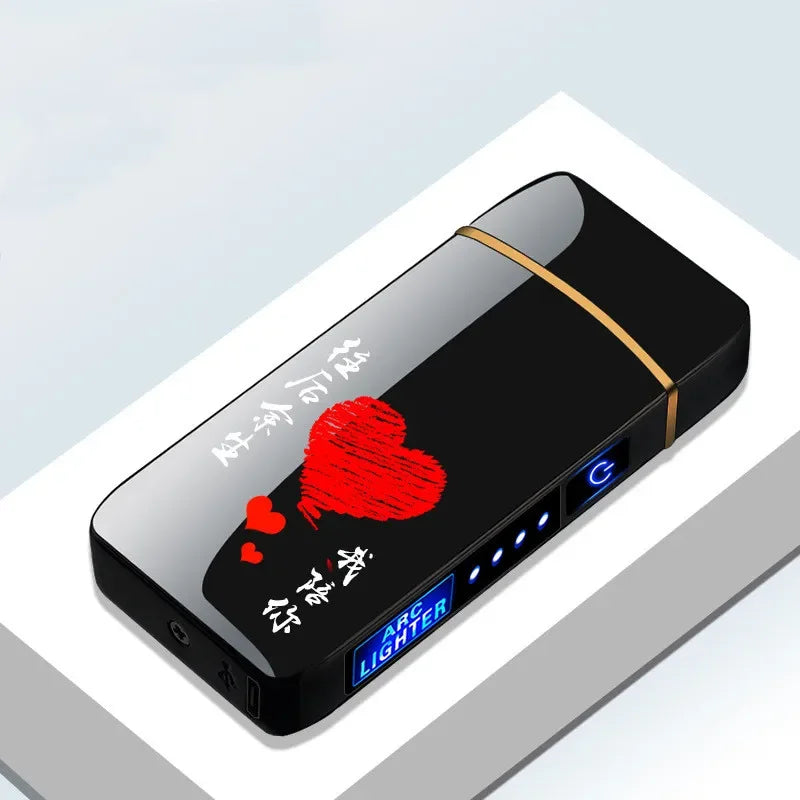 Mechero de plasma recargable por USB con encendido eléctrico resistente al viento