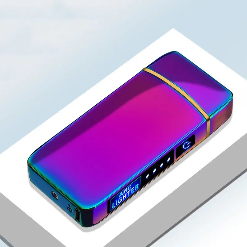 Mechero de plasma recargable por USB con encendido eléctrico resistente al viento