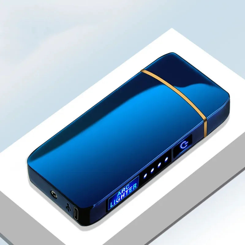 Mechero de plasma recargable por USB con encendido eléctrico resistente al viento