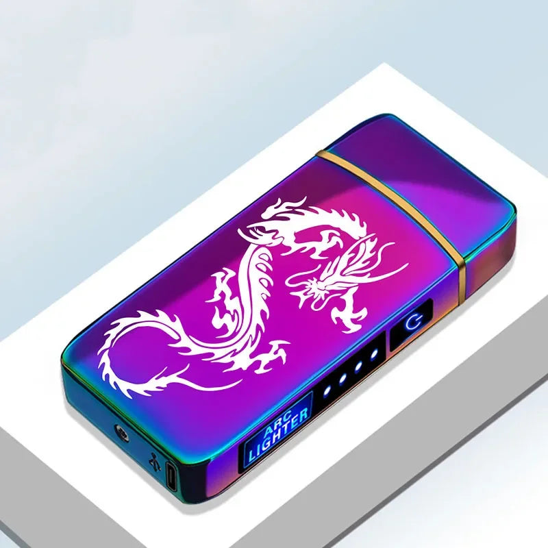 Mechero de plasma recargable por USB con encendido eléctrico resistente al viento