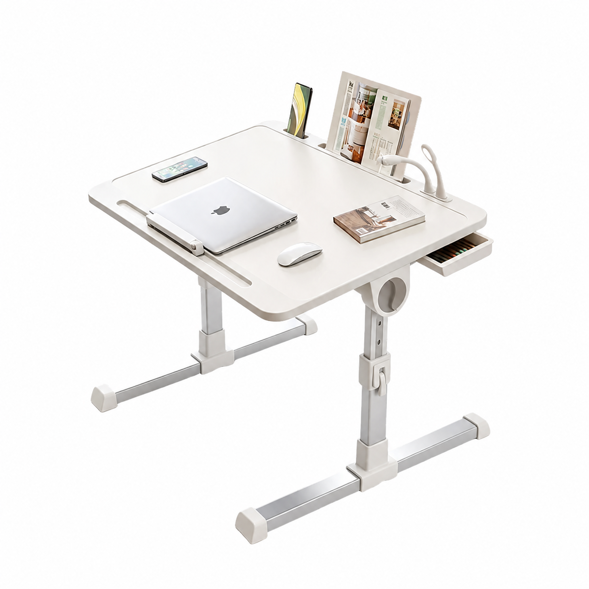 Mesa de regazo ajustable con luz de DESCUENTOSMAX