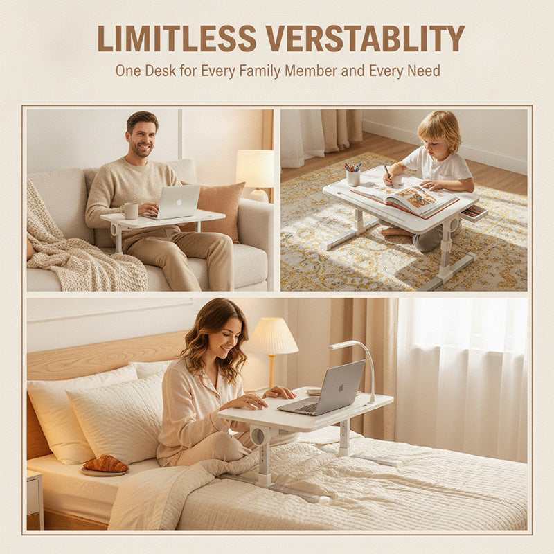 Mesa de regazo ajustable con luz de DESCUENTOSMAX