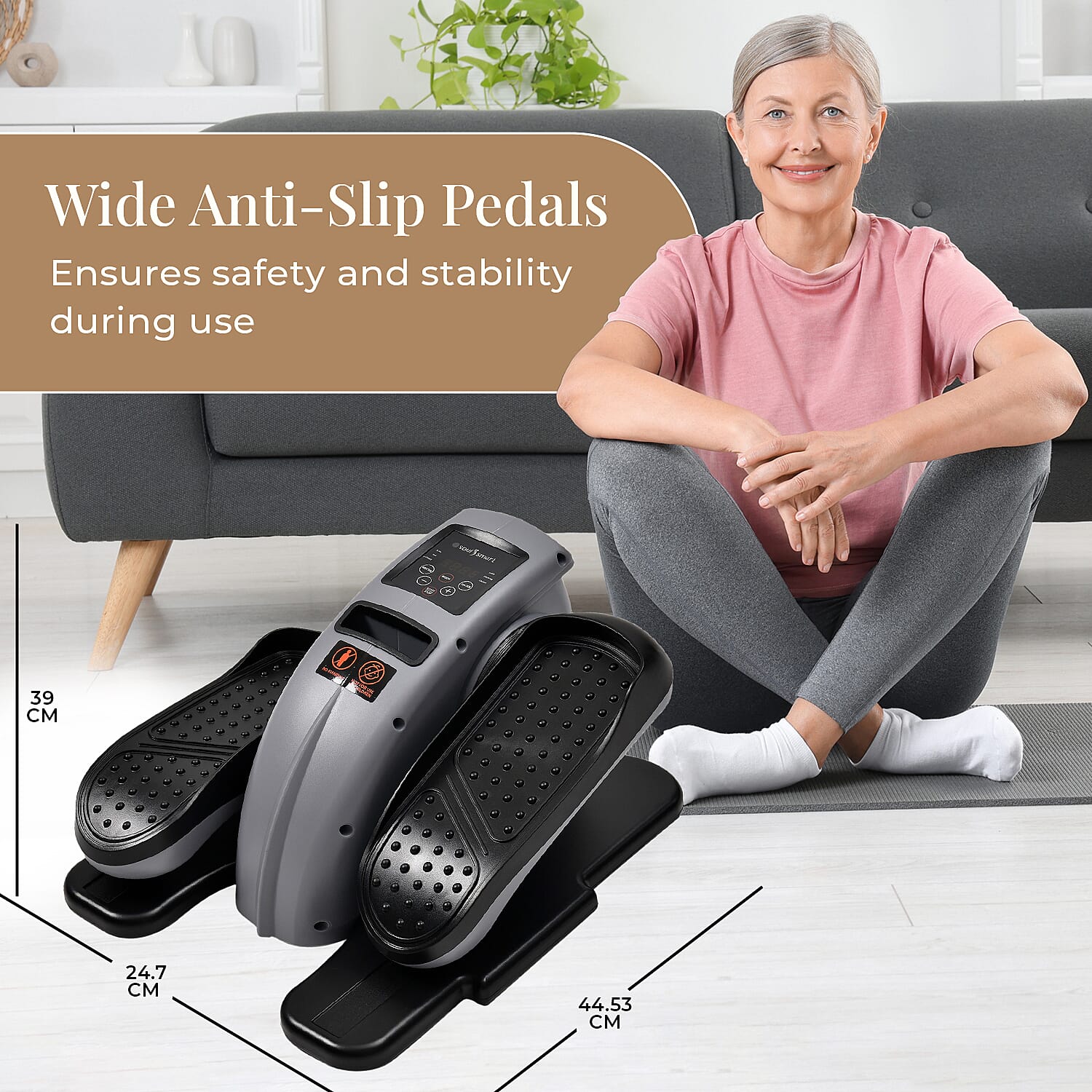 Mini bicicleta elíptica eléctrica para piernas – ejercicio sentado en casa