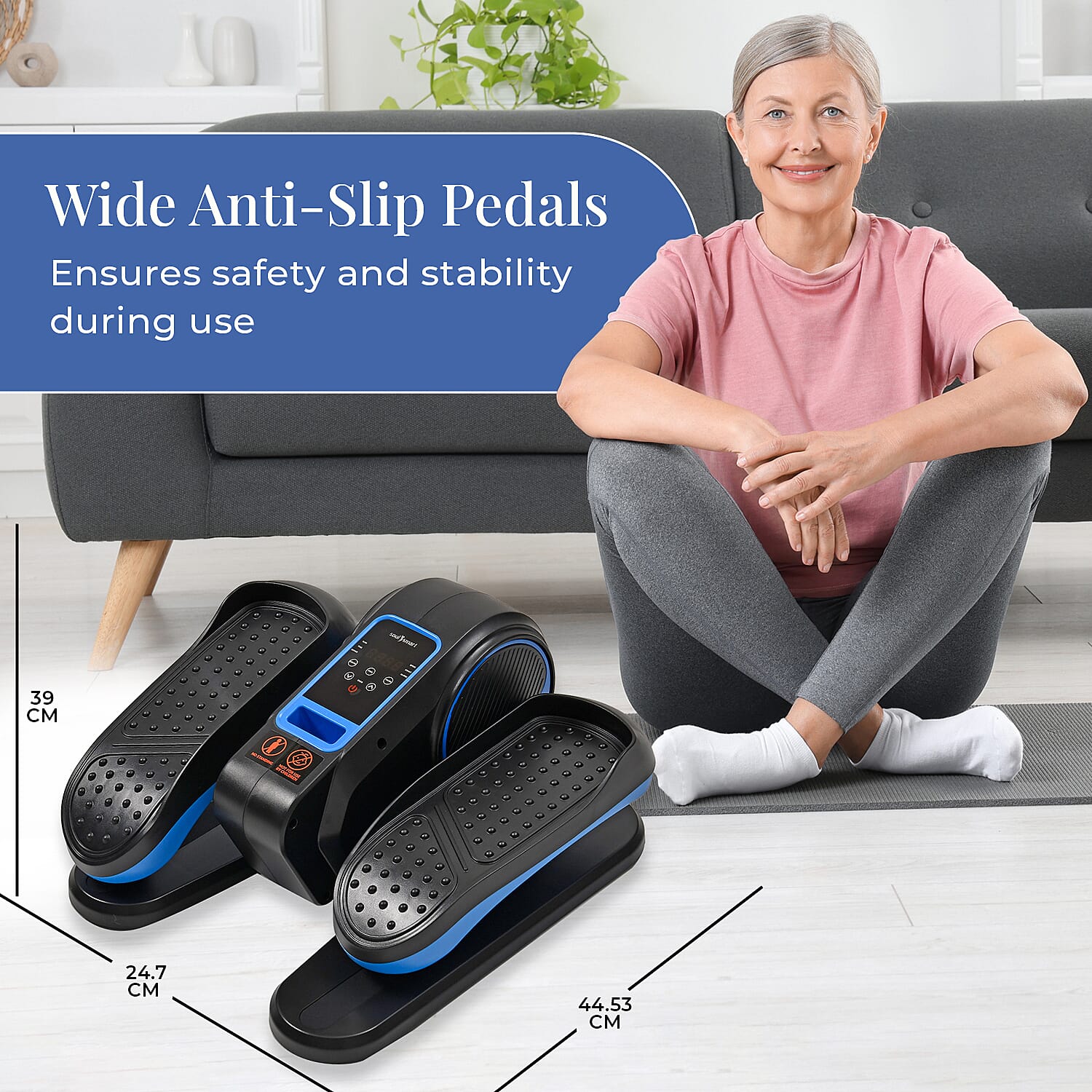 Mini bicicleta elíptica eléctrica para piernas – ejercicio sentado en casa