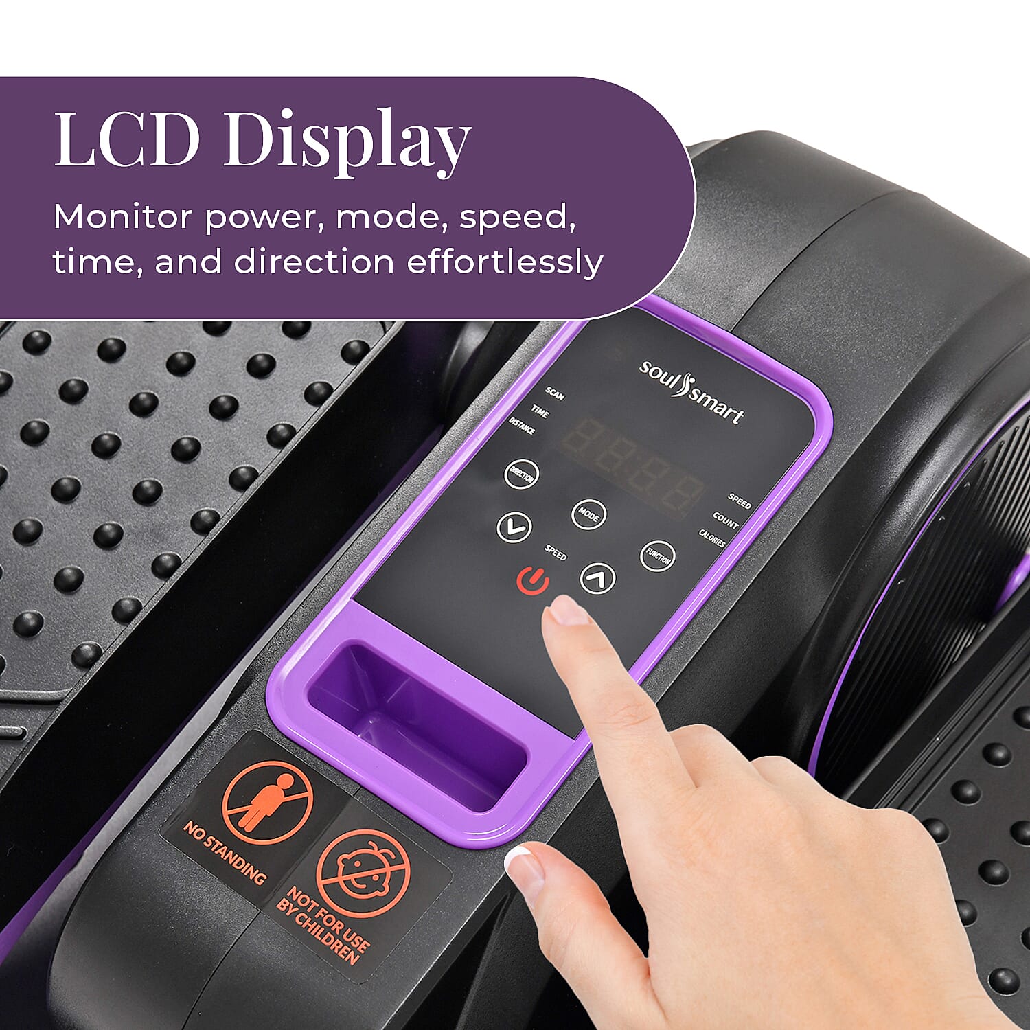 Mini bicicleta elíptica eléctrica para piernas – ejercicio sentado en casa