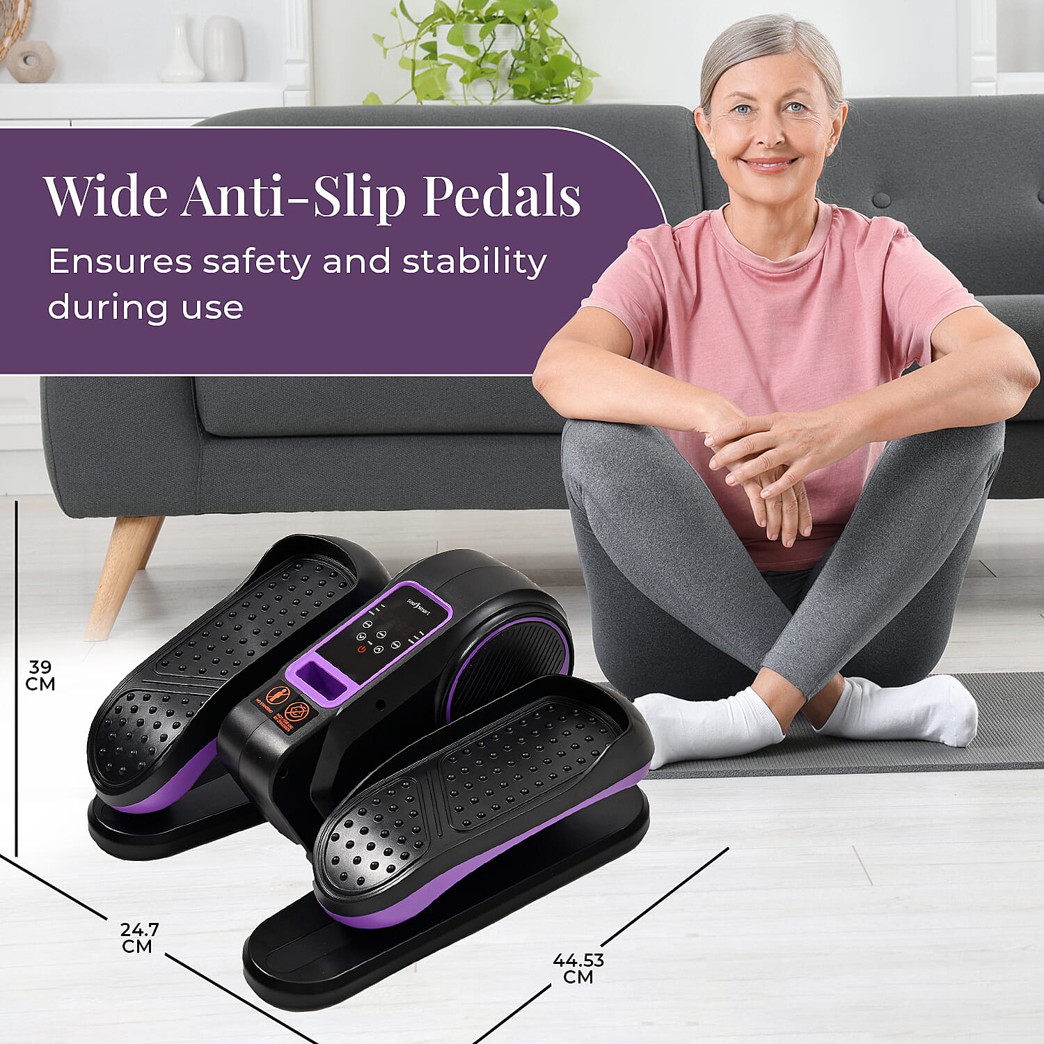 Mini bicicleta elíptica eléctrica para piernas – ejercicio sentado en casa