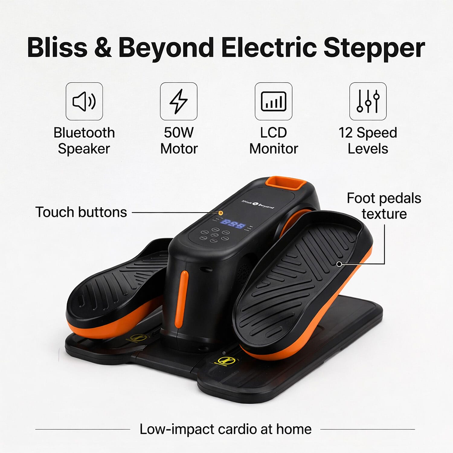 Mini bicicleta elíptica eléctrica para piernas – ejercicio sentado en casa