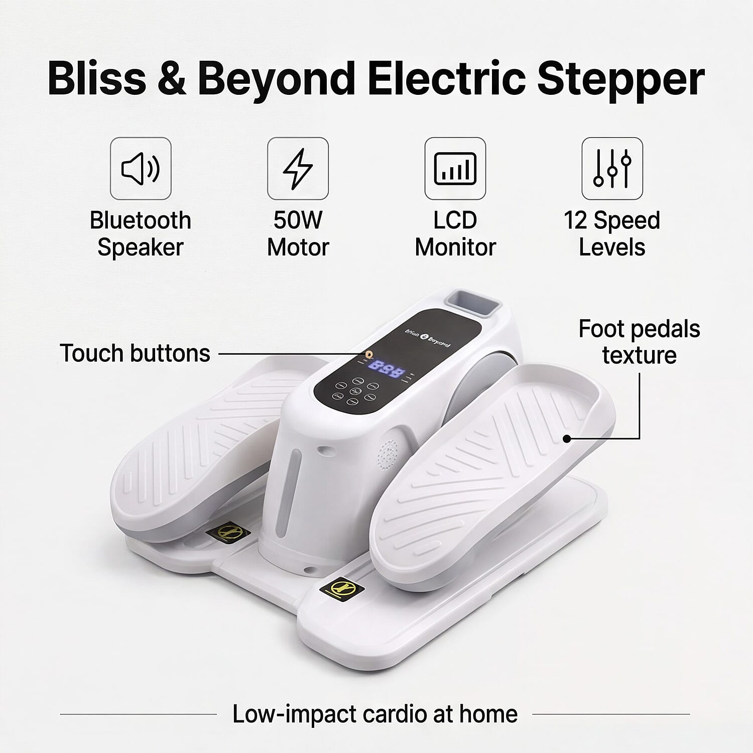 Mini bicicleta elíptica eléctrica para piernas – ejercicio sentado en casa