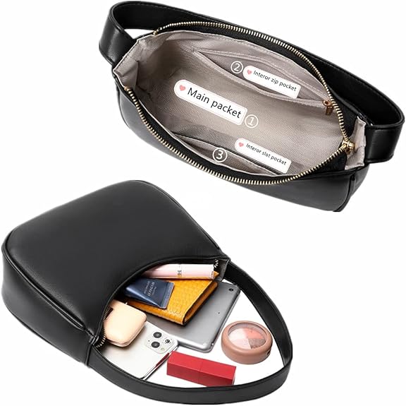 Mini bolso hobo con cremallera Sabrina