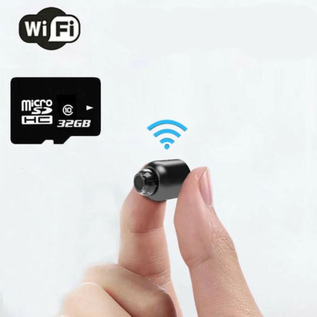 Mini cámara inalámbrica oculta con audio para vigilancia del hogar