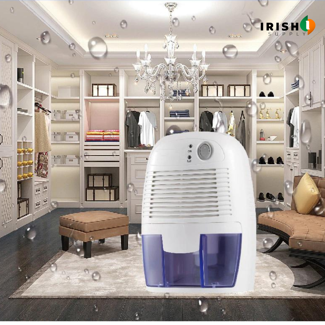 Mini deshumidificador portátil para sótano y baño con depósito de 500 ml