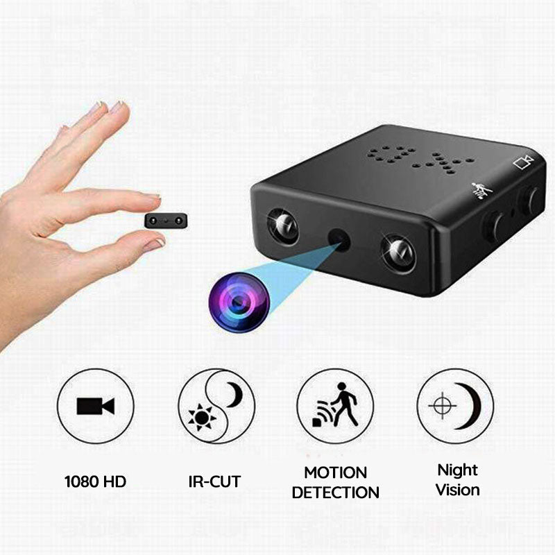 Minicámara HD con audio, 1080P, visión nocturna