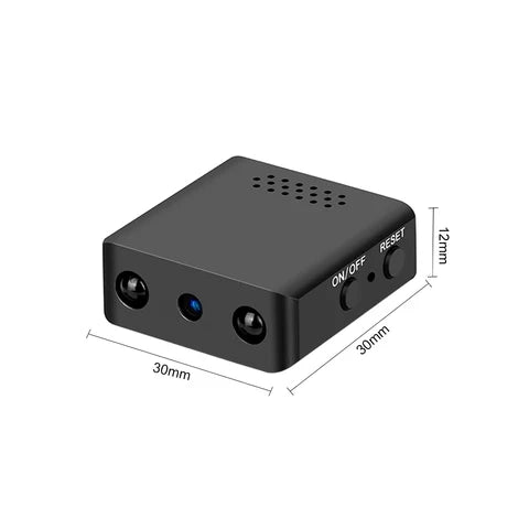 Minicámara HD con audio, 1080P, visión nocturna