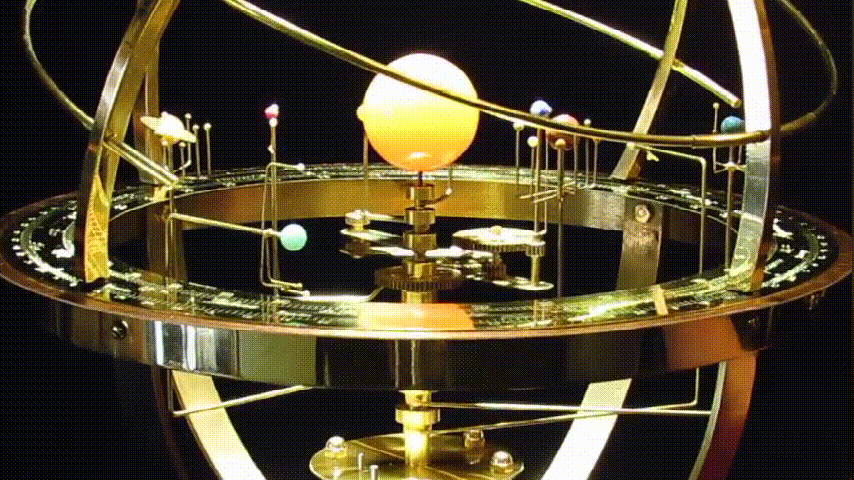 Modelo de planetario Grand Orrery del sistema solar – Exposición planetaria detallada