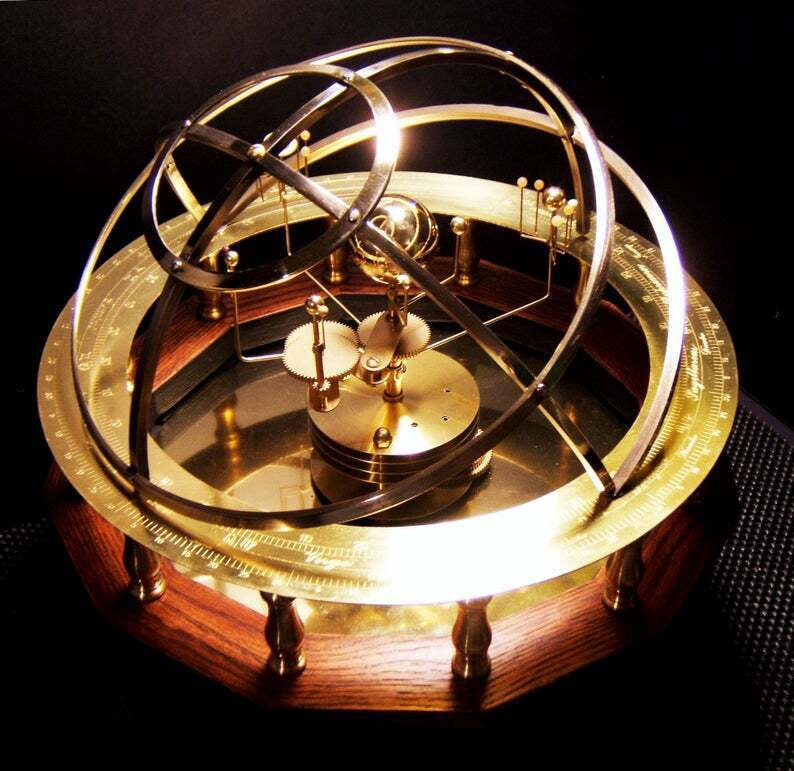 Modelo de planetario Grand Orrery del sistema solar – Exposición planetaria detallada