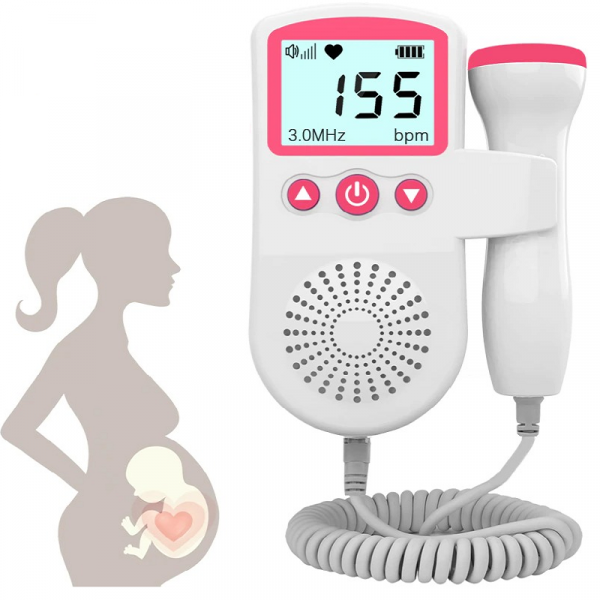 Monitor Doppler de Frecuencia Cardíaca Fetal con Detección de Latidos