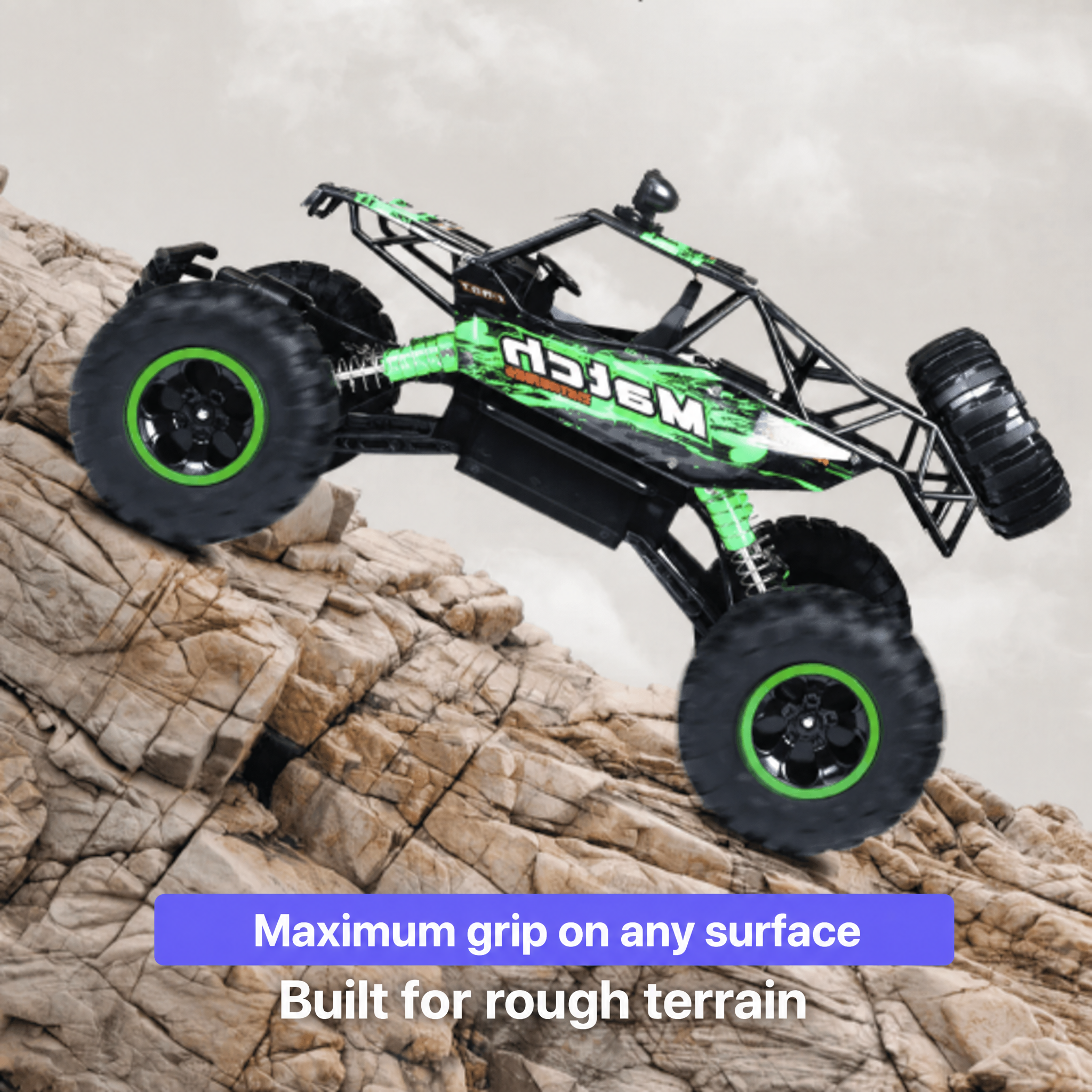Monster truck todoterreno teledirigido para niños y adultos
